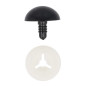 Dierenoog 6 mm zwart Dierenoog 6 mm zwart