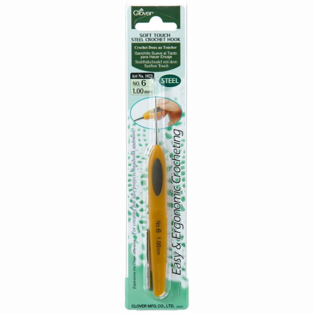 Clover Haaknaald soft touch 1 mm