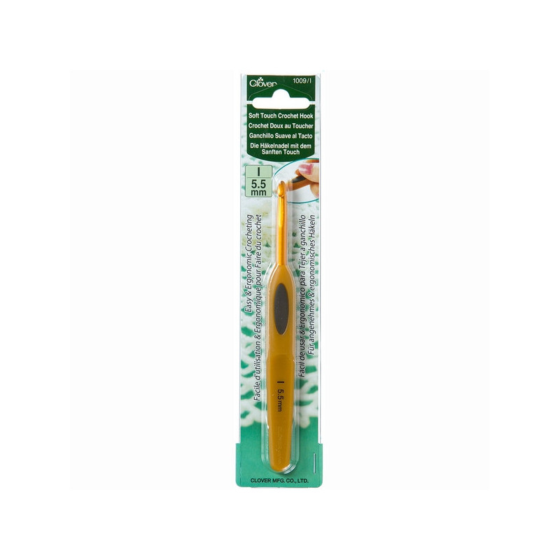Clover Crochet hook soft touch 5,5 mm