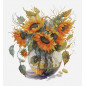Stickset Vase mit Sonnenblumen Stickset Vase mit Sonnenblumen