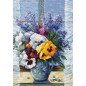 Kit de broderie Bouquet de pensées Kit de broderie Bouquet de pensées