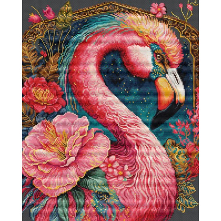 Embroidery kit Flamingo Fantastico