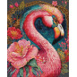 Embroidery kit Flamingo Fantastico Embroidery kit Flamingo Fantastico
