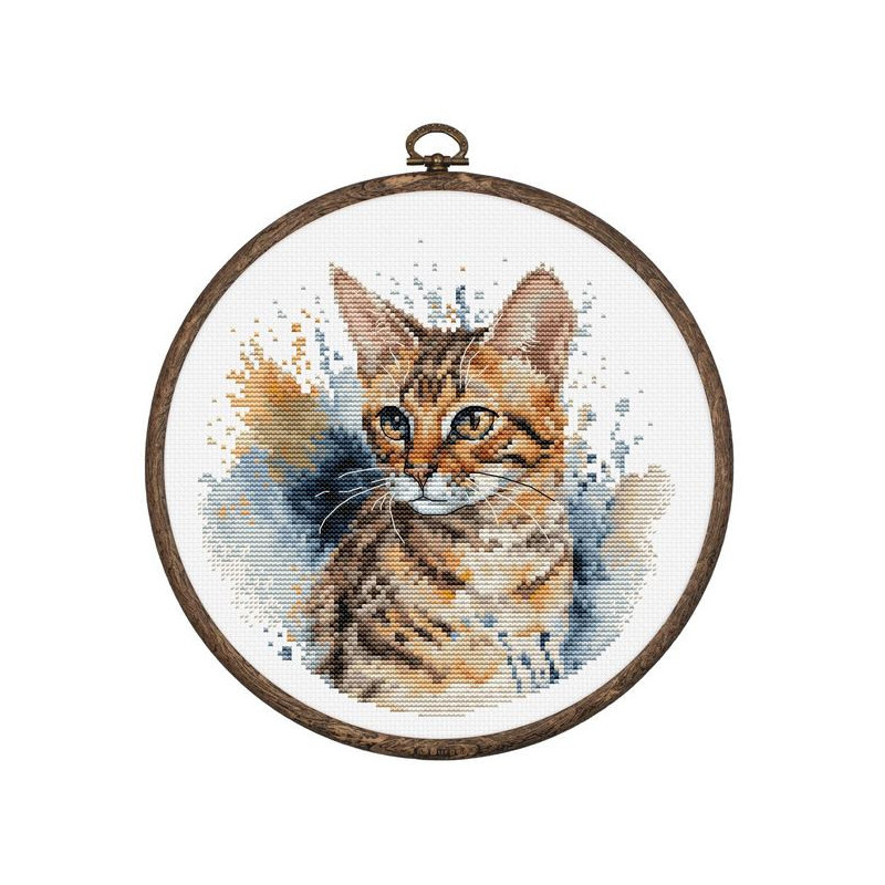 Borduurpakket Bengaalse kat Borduurpakket Bengaalse kat