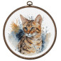 Embroidery kit Bengal cat Embroidery kit Bengal cat