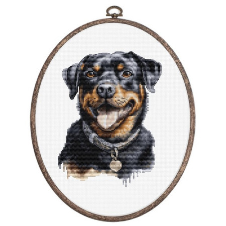 Kit de broderie Rottweiler