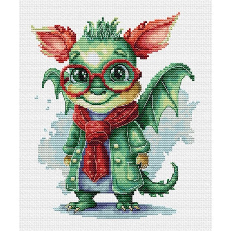 Kit de broderie Le dragon élégant