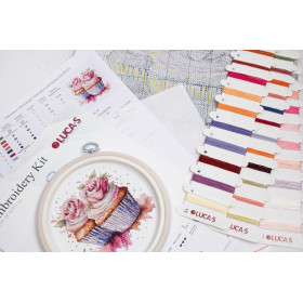 Luca-S Embroidery kit Cupcakes