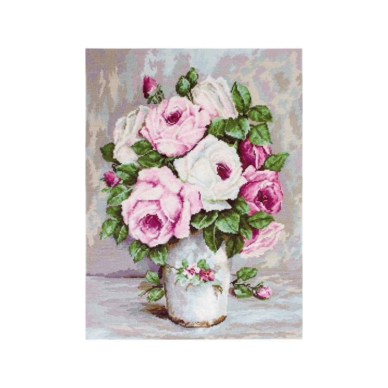 Kit de broderie Roses mélangées 2 Kit de broderie Roses mélangées 2