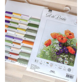 Luca-S Embroidery kit Poppies 5
