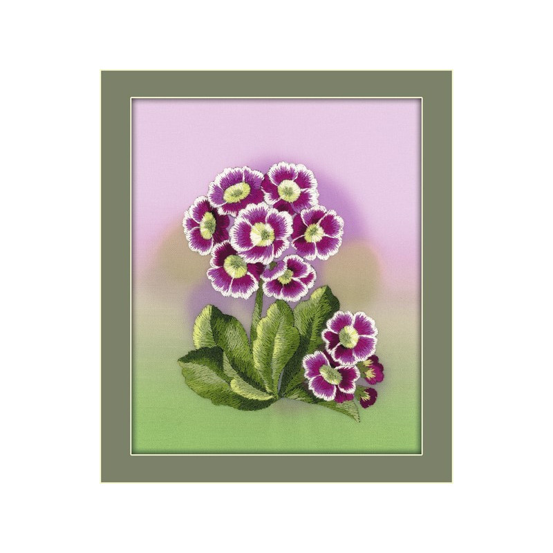 Embroidery kit Primroses Embroidery kit Primroses