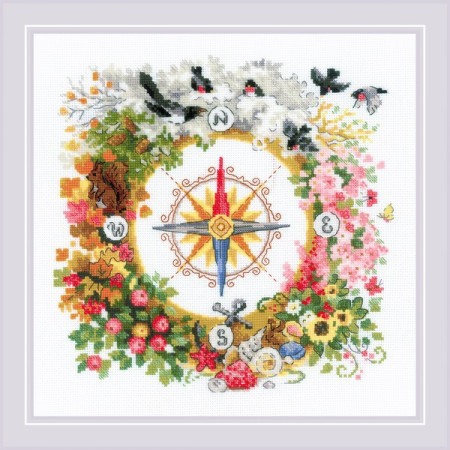 Riolis Embroidery kit Compass