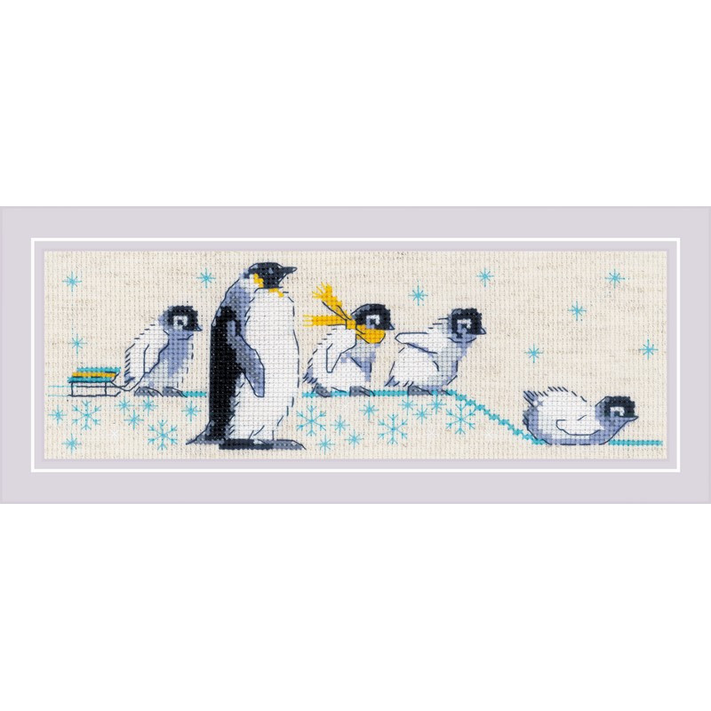 Embroidery kit Penguins Embroidery kit Penguins