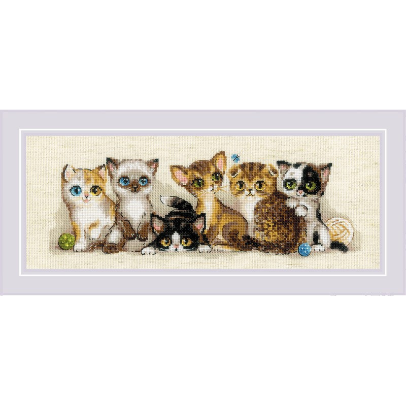Embroidery kit Kittens Embroidery kit Kittens