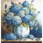 Kit de broderie Vase avec Hortensias Kit de broderie Vase avec Hortensias