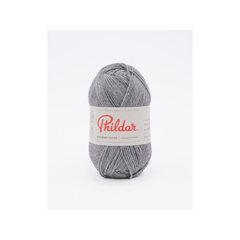 Phil Baby + Socks Gris Chine Clair Phil Baby + Socks Gris Chine Clair