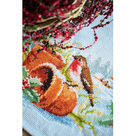 Aida Läuferpackung Rotkehlchen im Winter