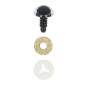 Animal eye 15 mm gold glitter Animal eye 15 mm gold glitter