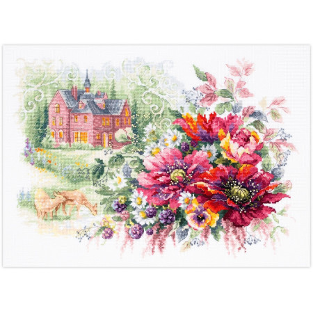 Kit de broderie Le vieux manoir