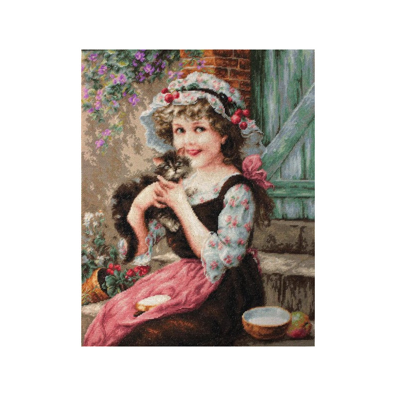 Kit de broderie Le petit chaton