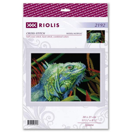 Embroidery kit Iguana