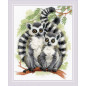 Embroidery kit Lemurs Embroidery kit Lemurs