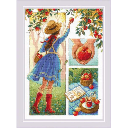 Embroidery kit Apple day