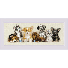 Riolis Kit de broderie Chiots