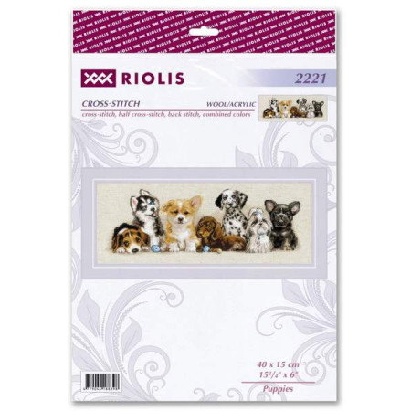Embroidery kit Puppies