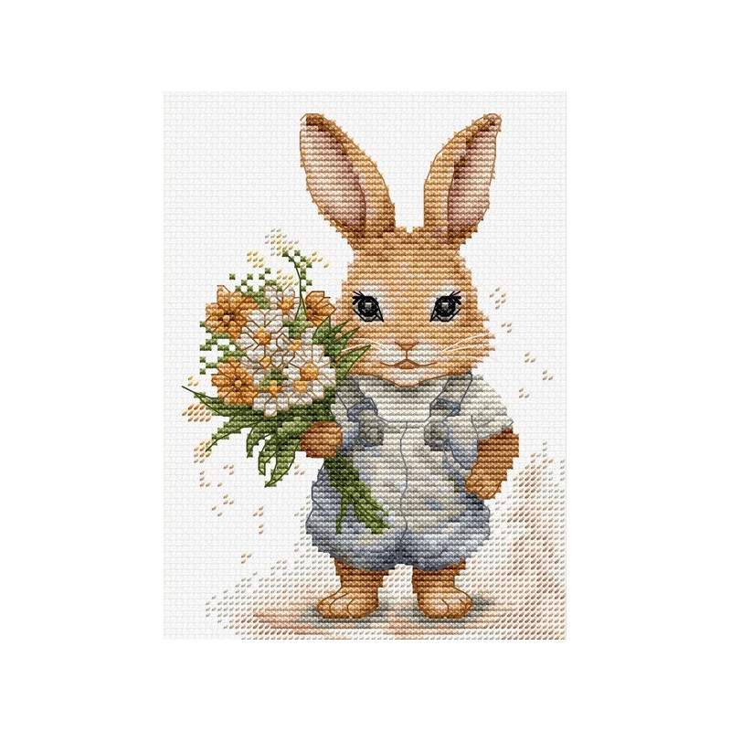 Kit de broderie La surprise du lapin Kit de broderie La surprise du lapin