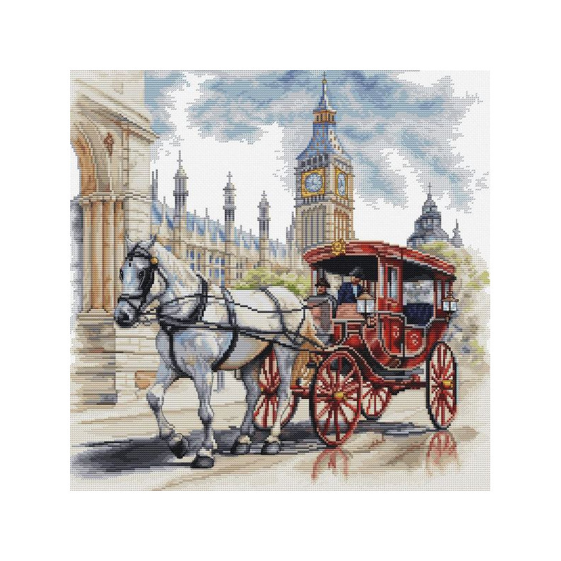 Embroidery kit Carriage Ride