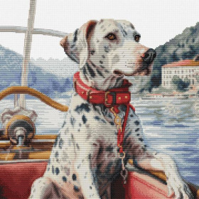 Luca-S Kit de broderie Le Dalmatien sur le lac de Côme