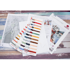 Luca-S Embroidery kit The Dalmatian on Lake Como