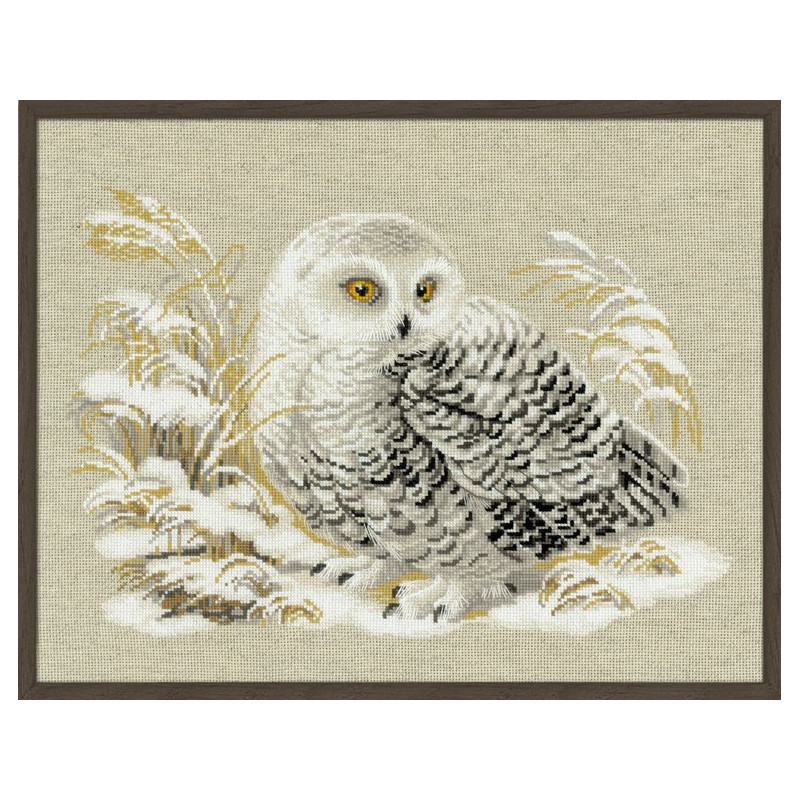 Embroidery kit White Owl Embroidery kit White Owl