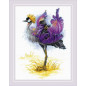 Embroidery kit Crowned Crane Embroidery kit Crowned Crane