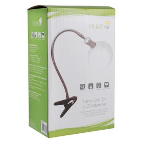 Lupenleuchte mit Clips