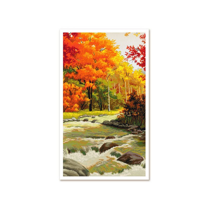Borduurpakket Melodie van de herfst Borduurpakket Melodie van de herfst