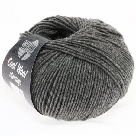 Lana Grossa Cool Wool Mélange Donkergrijs gemeleerd 0412