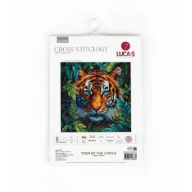 Luca-S Embroidery kit Tiger of the Jungle