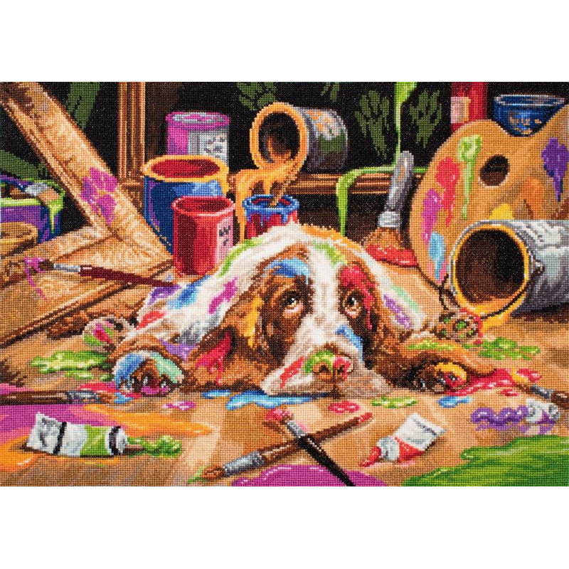 Kit de broderie Chiot Picasso Kit de broderie Chiot Picasso