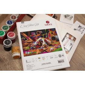 Borduurpakket Pup Picasso