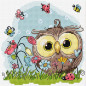 Stickset Glückliche Eule Stickset Glückliche Eule