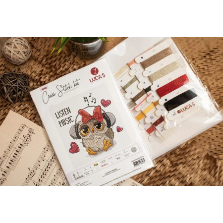 Embroidery kit Listen Music