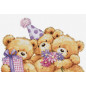Kit de broderie Ours à trois fêtes Kit de broderie Ours à trois fêtes