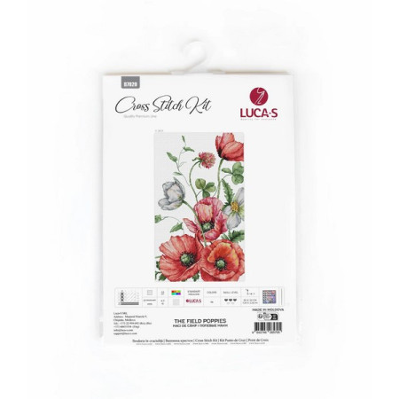 Stickset Die Feldmohnblumen