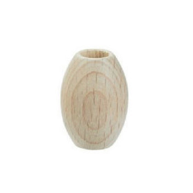Houten macramé kralen ovaal 20 x 30 mm