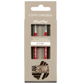 Lana Grossa Vario Rainbow rondbreinaald punten 4 mm