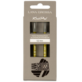 Lana Grossa Vario Rainbow rondbreinaald punten 5 mm