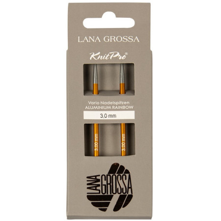 Lana Grossa Vario Rainbow rondbreinaald punten 3 mm
