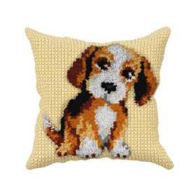 Kit coussin au point noué petit chien nr 4504